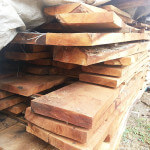 Secado natural de la madera.